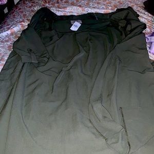 Olive green cardigan